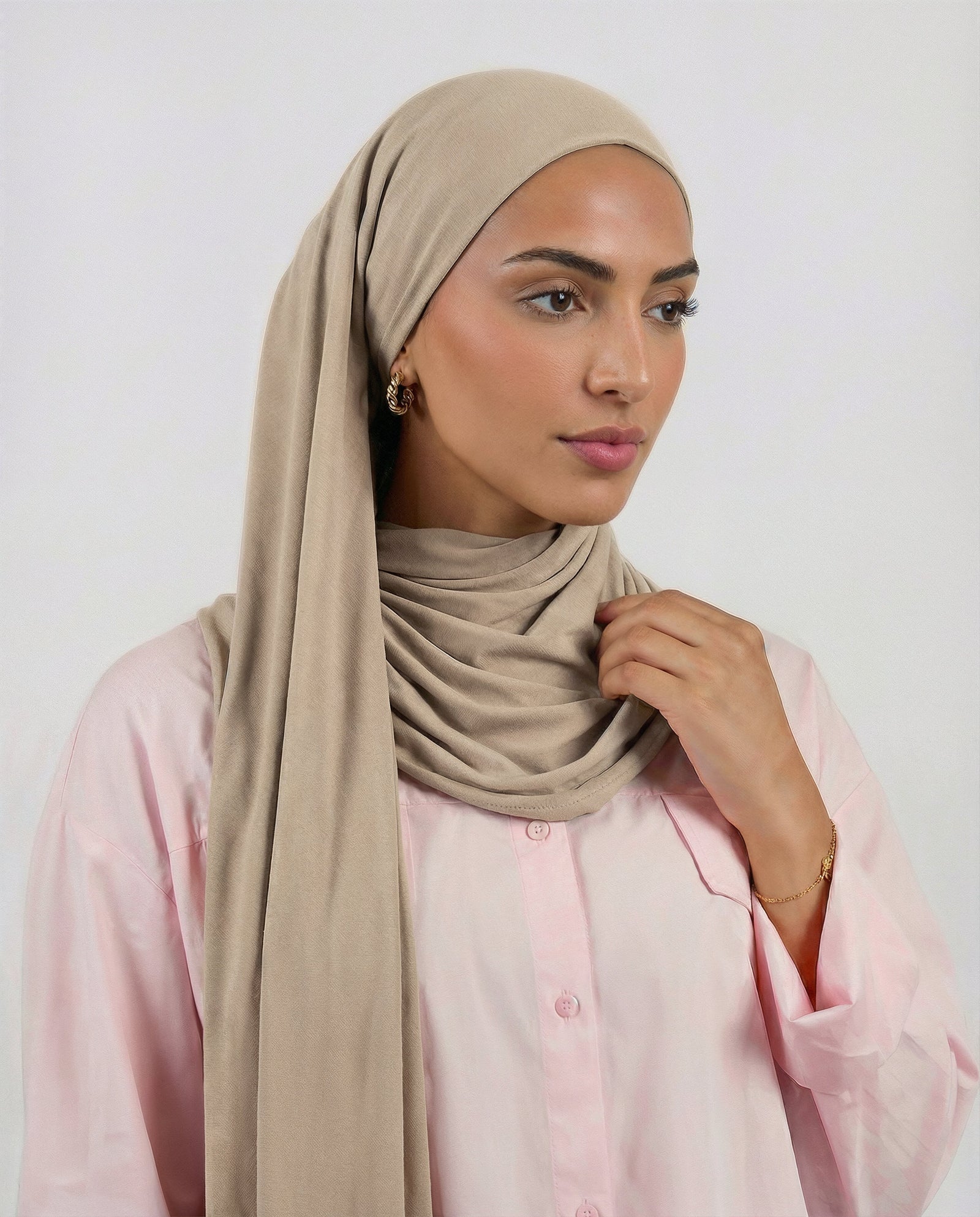 Lycra Coton Maxi – DUSTY PEACH